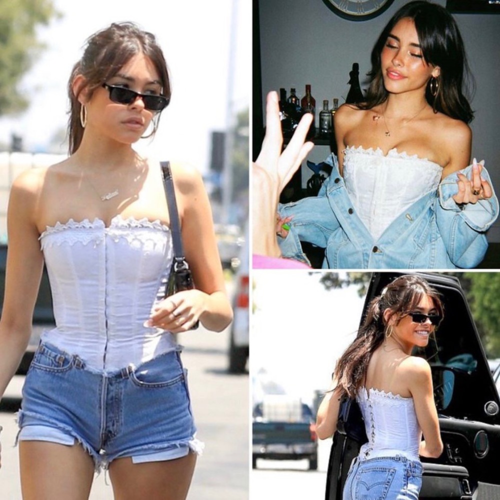 VINTAGE FREDERICKS OF HOLLYWOOD WHITE CORSET 🤍🤍